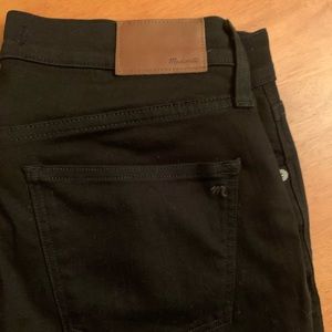 Madewell Black 9” High Rise Skinny Jeans 29T